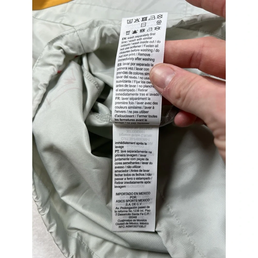 ASICS Tech Rep Track Club 1/4 Zip Colorblock Running Jacket Rare - Picture 10 of 12